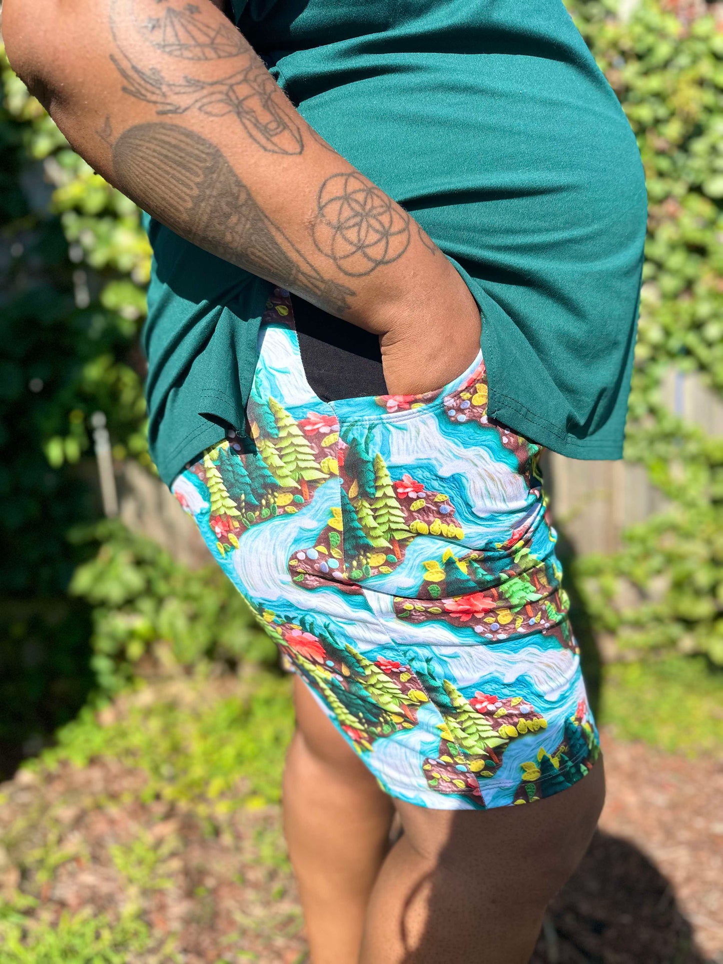 High Waisted Shorts with Pockets