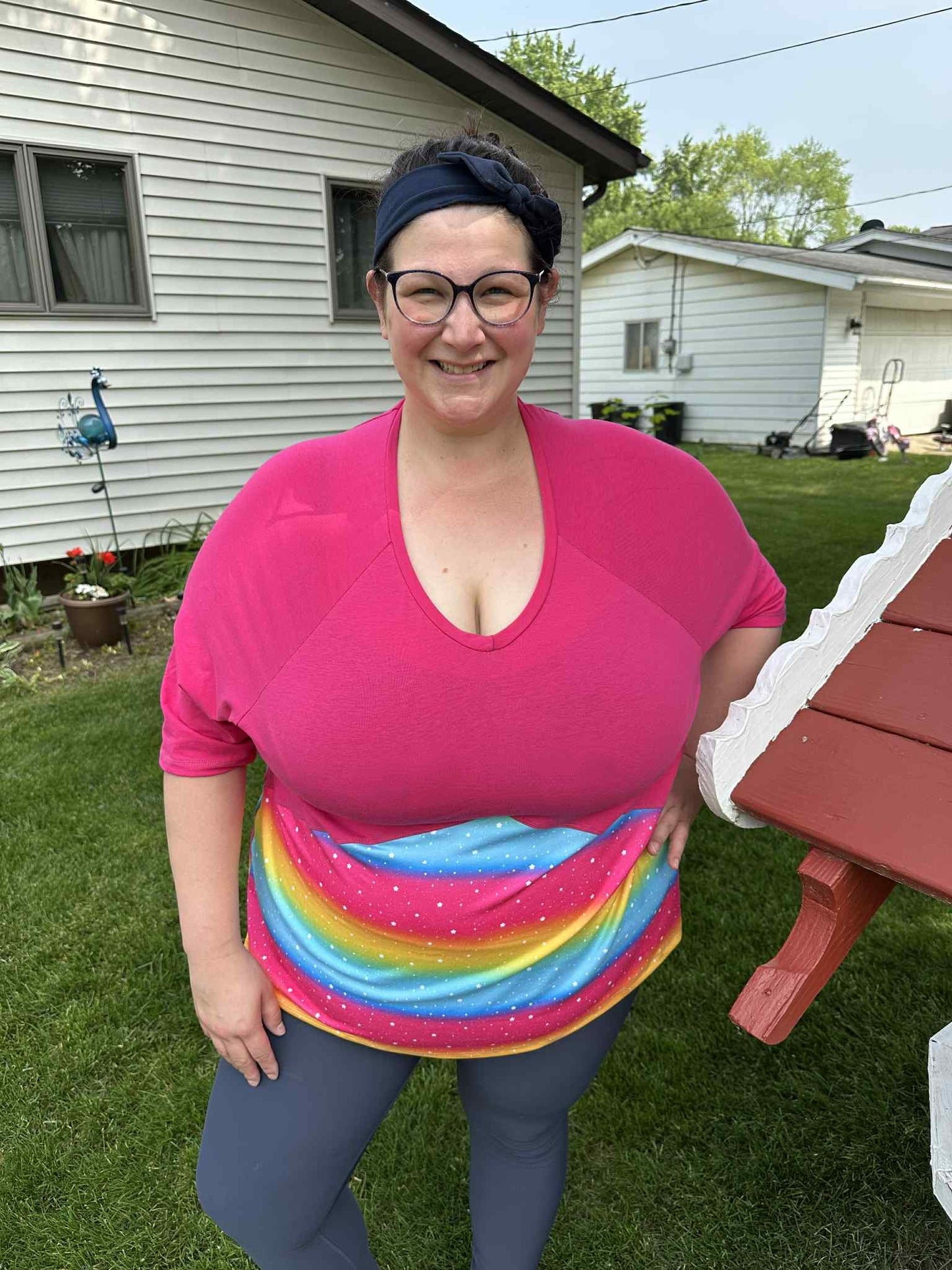 Geometric Raglan