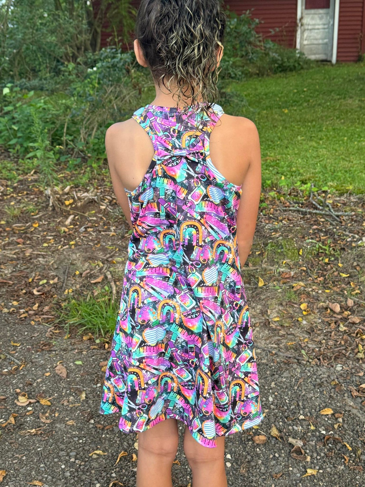 Racerback Dress (optional Bow)