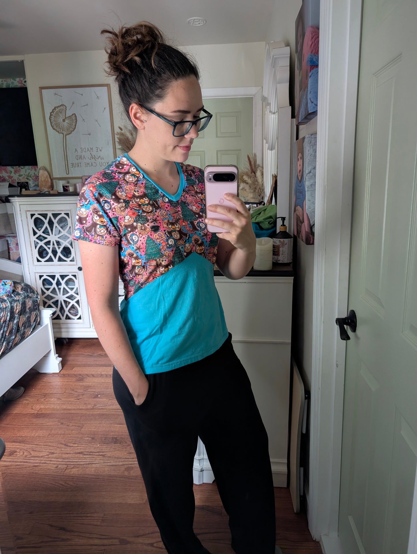 Geometric Raglan