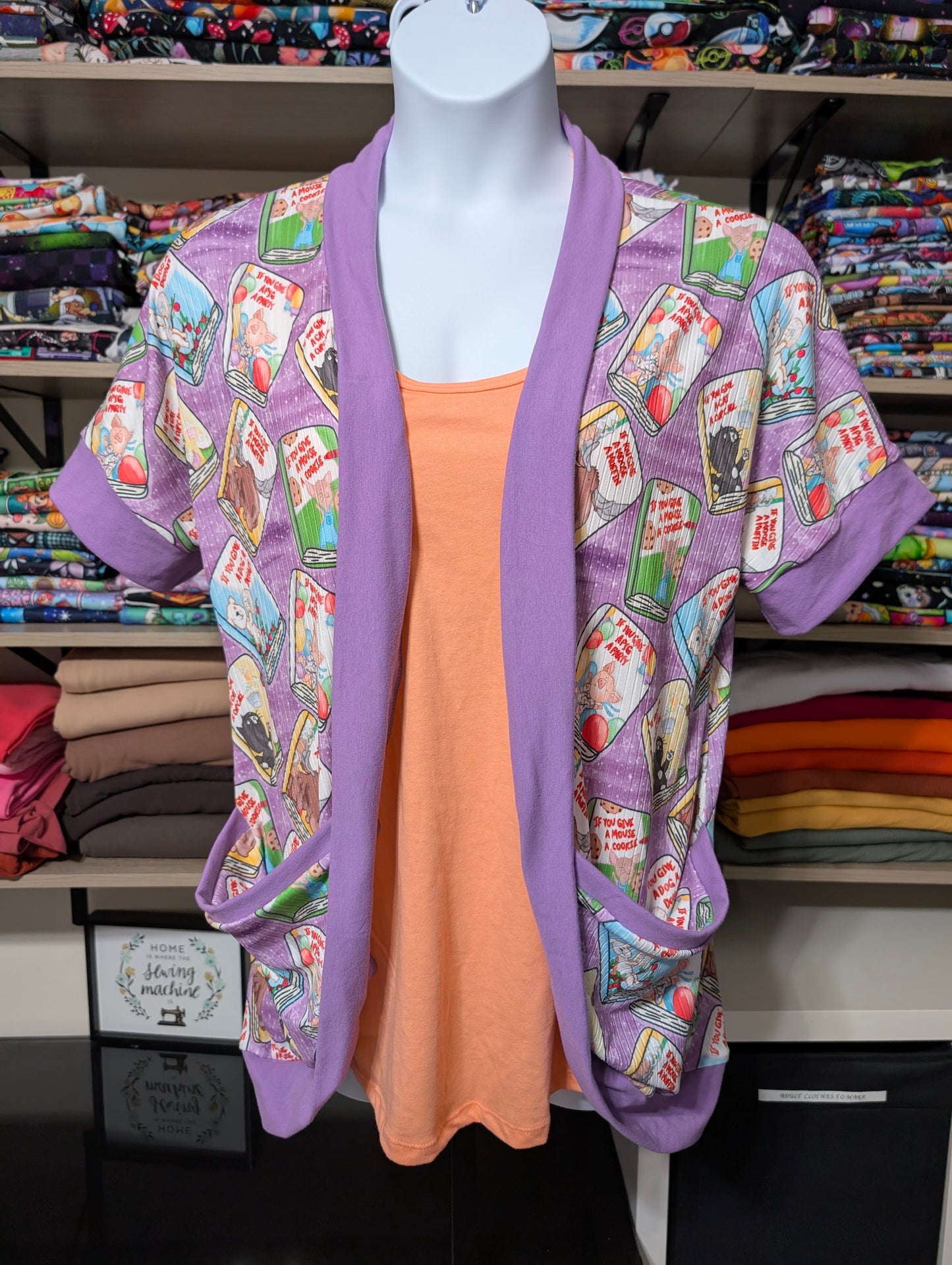 3XL Short Sleeve Cardigan