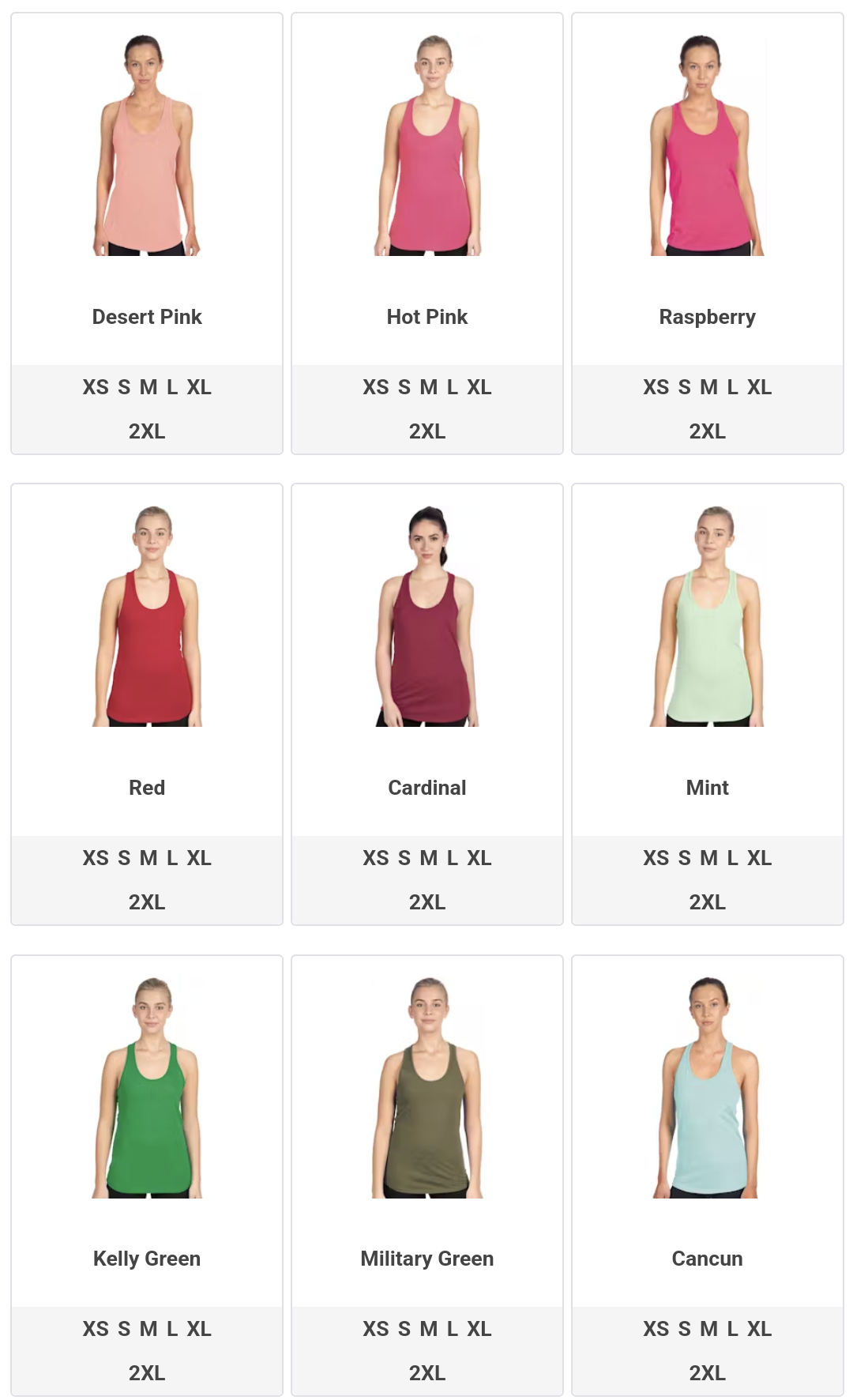 Ladies Graphic Razorback Tank
