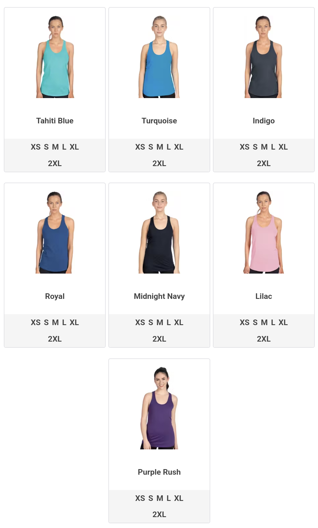 Ladies Graphic Razorback Tank