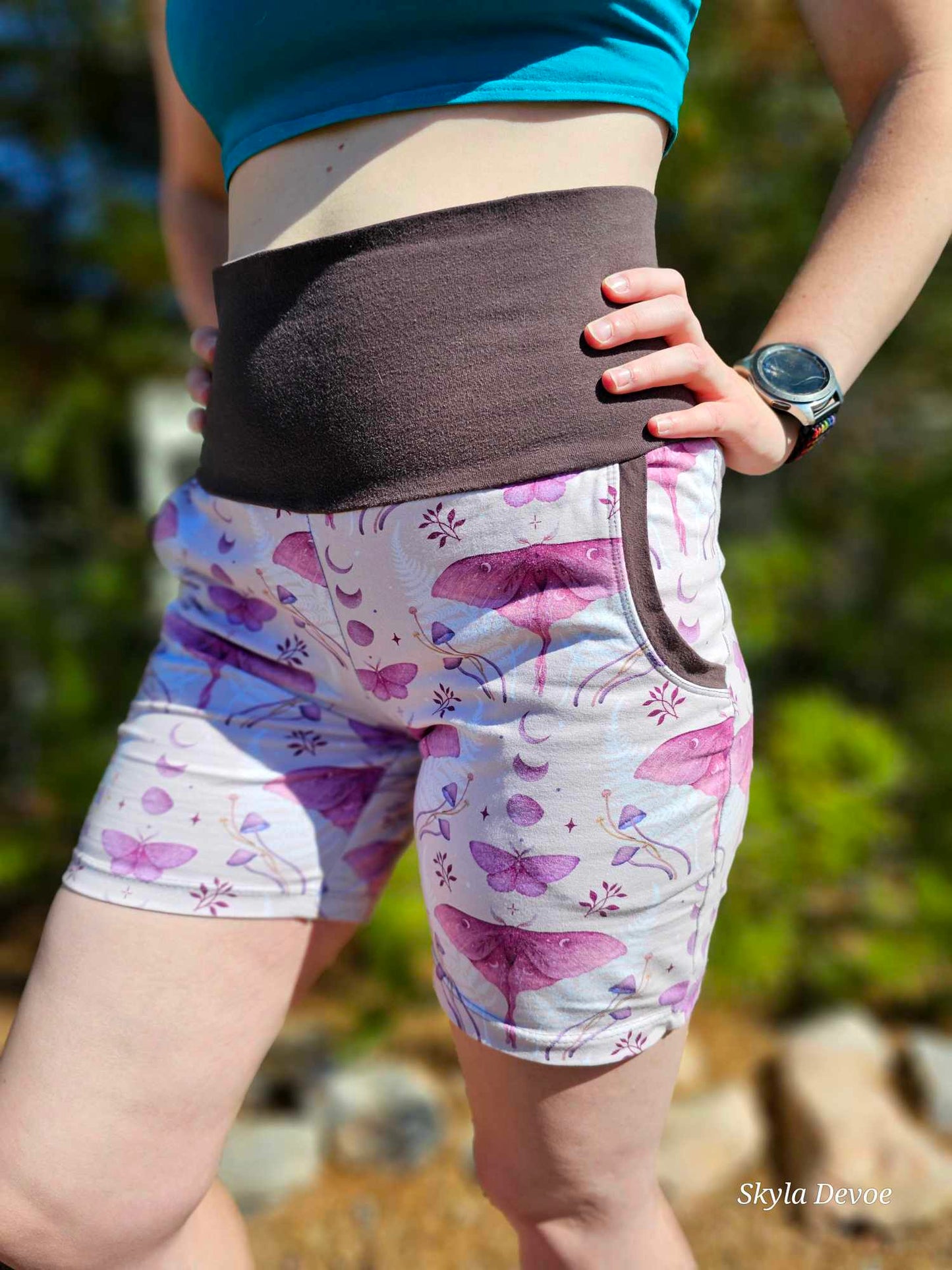 High Waisted Shorts with Pockets