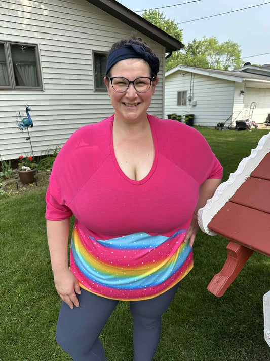 Geometric Raglan