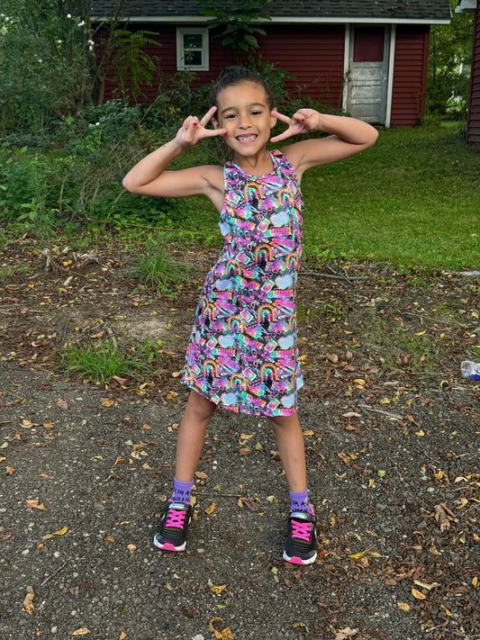 Racerback Dress (optional Bow)
